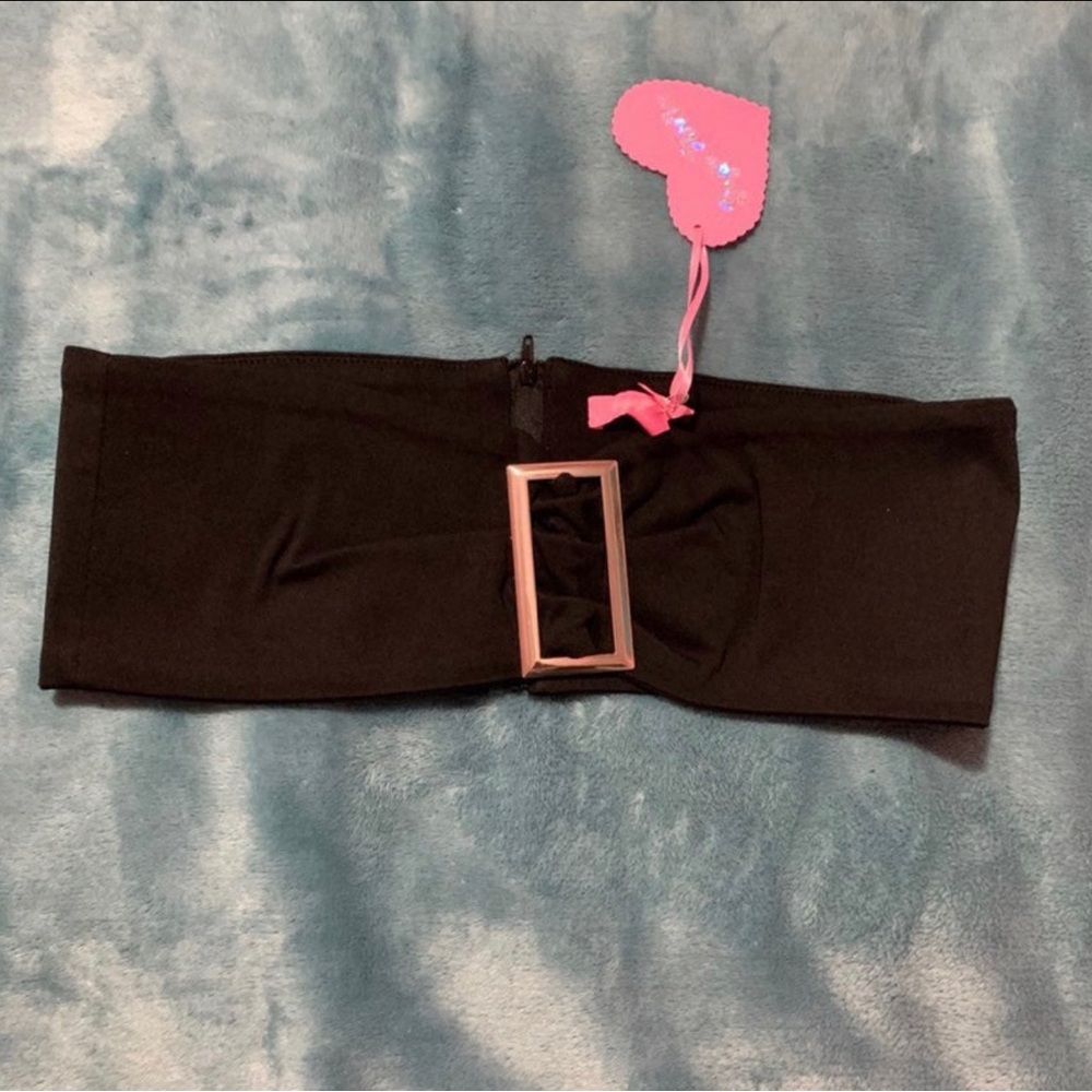 Dolls Kill Sugar Thrillz black bandeau top